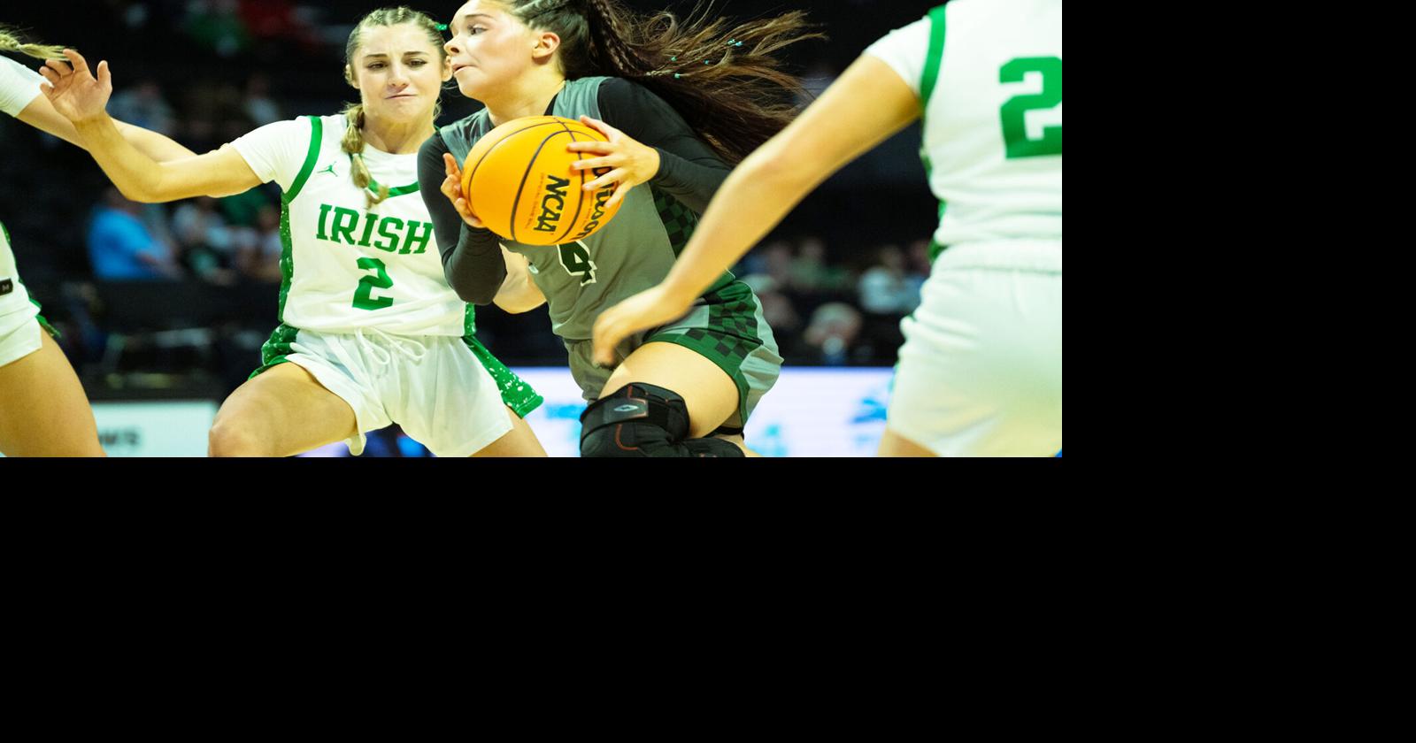 Girls prep basketball: Warriors wear down Irish in 63-53 win