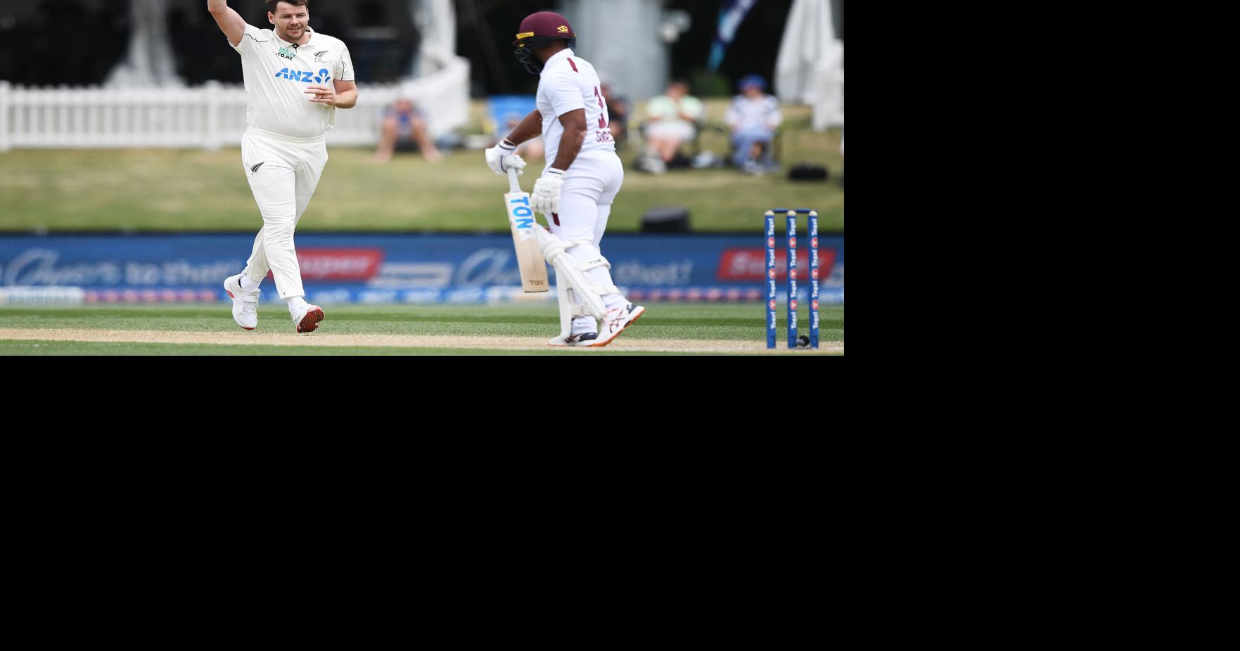 New Zealand takes 5 wickets early on Day 5, closes in on victory over West Indies