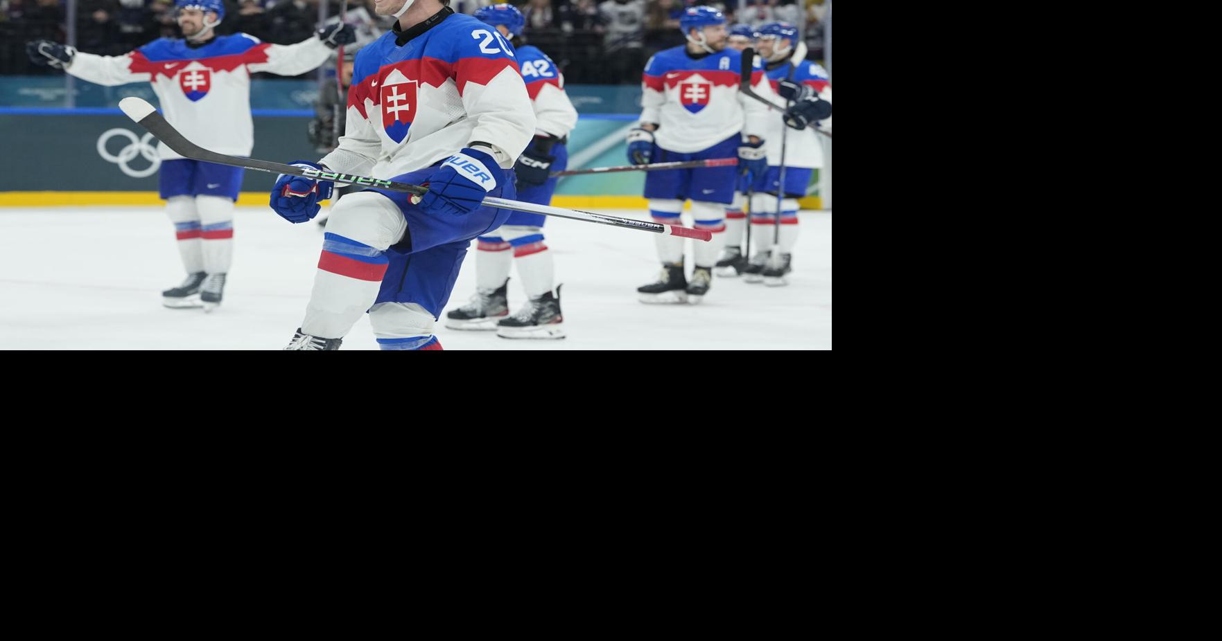 Late goal in a loss to Sweden gets Slovakia into the quarterfinals at the Olympics