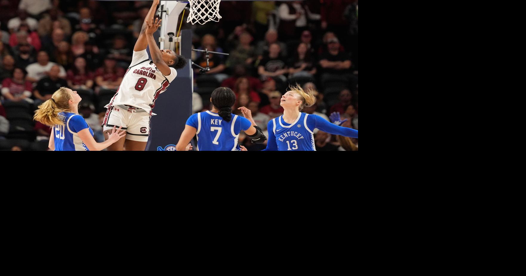 No. 3 South Carolina opens SEC Tournament title defense with 87-64 rout of No. 17 Kentucky
