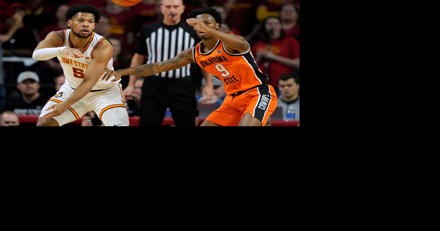 No. 3 Iowa State takes control late in 1st half vs. Oklahoma State and wins 83-71 to improve to 16-0