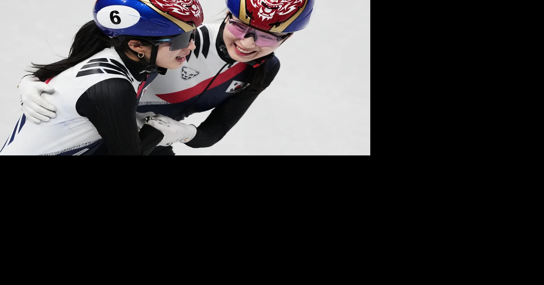 South Korea wins gold in women's 3,000-meter relay in short track speedskating
