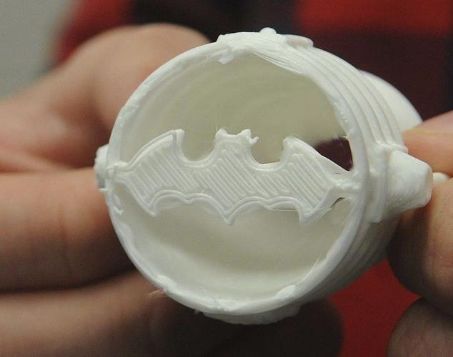 Perla Soap carving batman design 