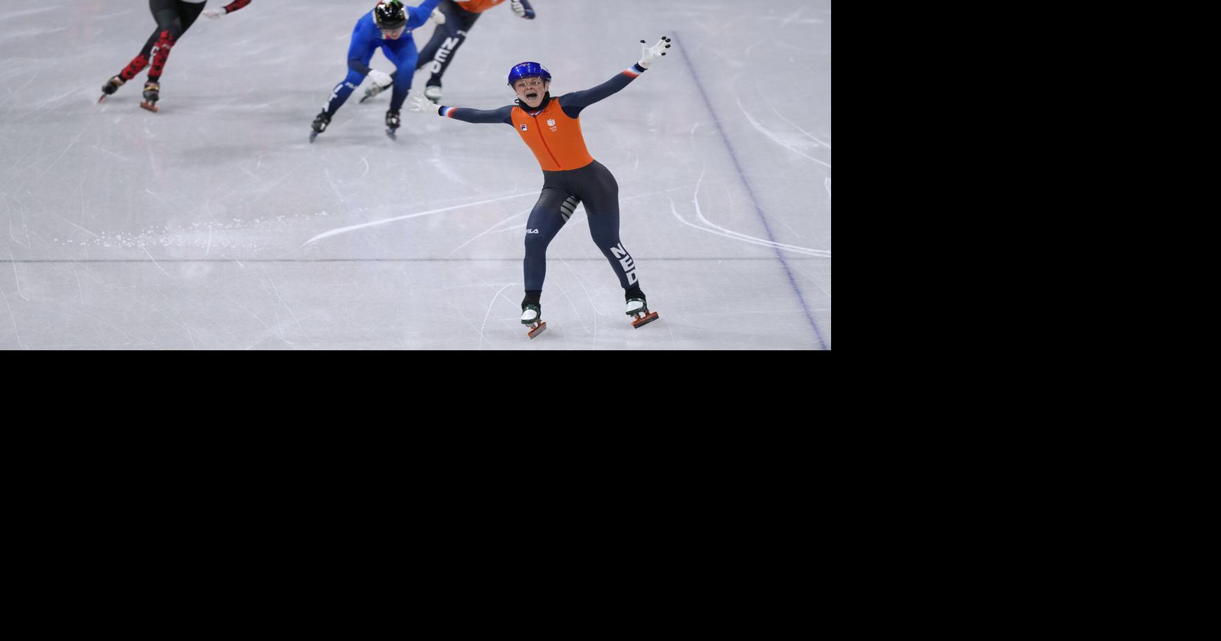 Dutch speedskater Xandra Velzeboer wins Olympic short track 500 gold after world record in the semis