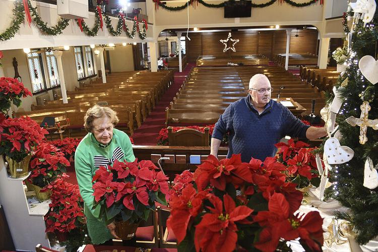 Church Foyer Christmas Decorations Shelly Lighting