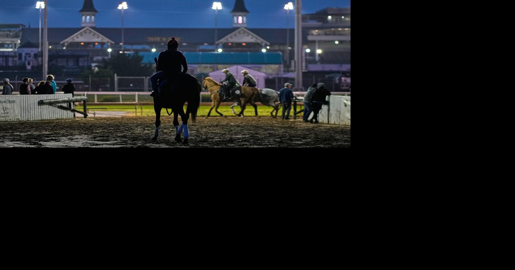 Photos show pre-race workouts ahead of the Kentucky Derby
