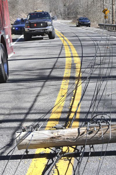 Fallen power lines close Rt. 54 in Slab Fork | News | register-herald.com