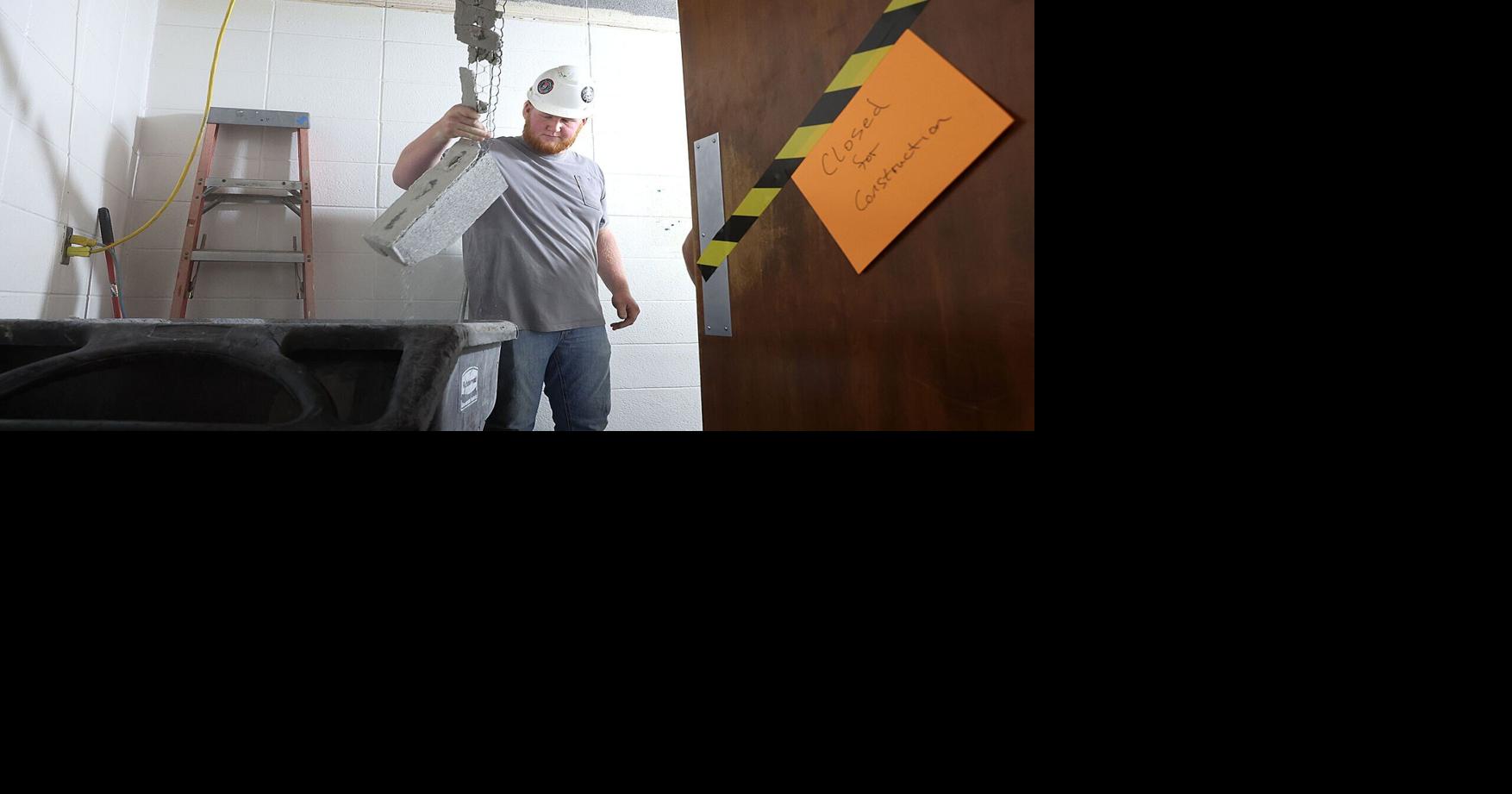 Northwestern senior gets hands-on experience during school construction project