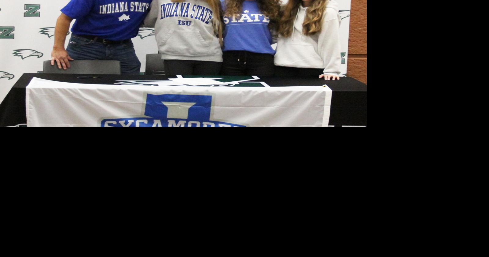 Green signs with Indiana State