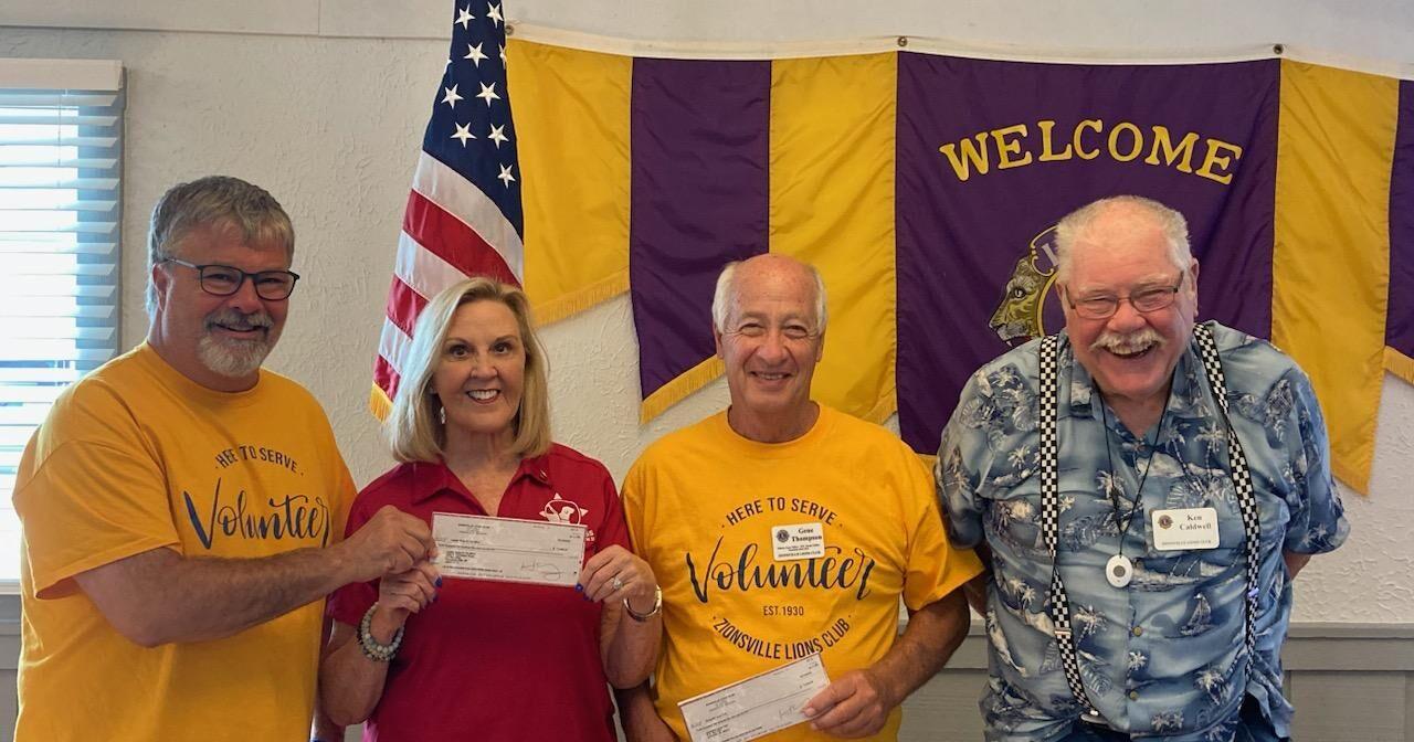Zionsville Lions Club makes donations - Vimarsana News