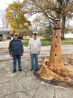 An artful use for an old tree trunk