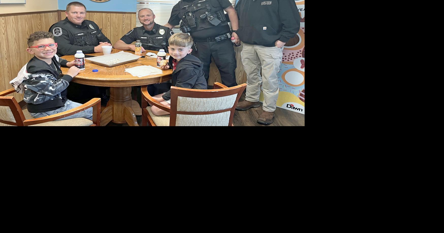 Best Monday ever: Boys enjoy breakfast and a ride to school with police