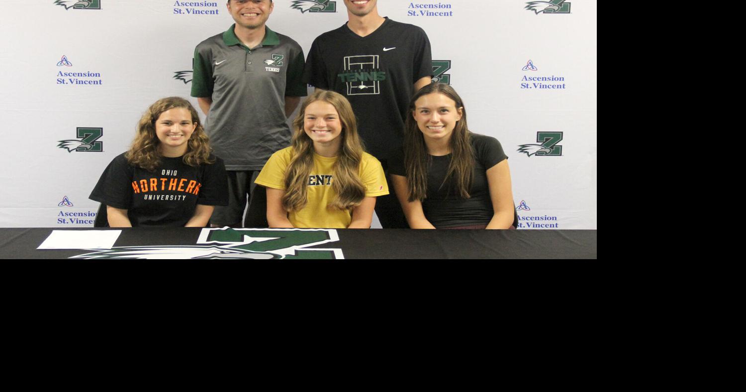 Zionsville tennis trio sign to play in college Sports