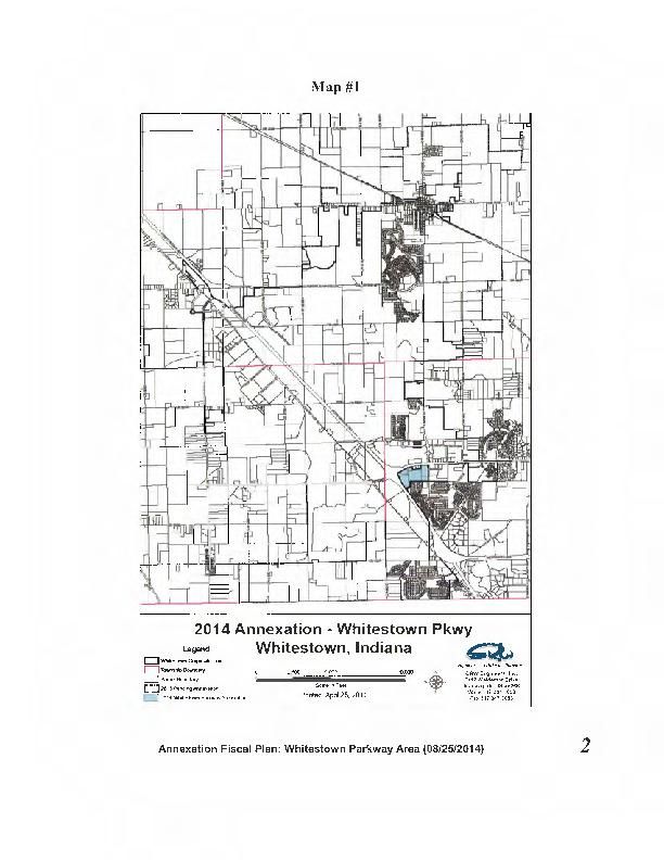 Whitestown Parkway Annexation Map