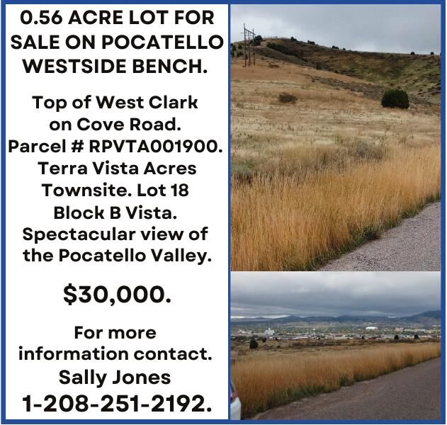 0.56 acre lot for sale, Pocatello. Land Acreage Lots