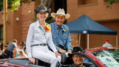 President Jean B. Bingham Leads Pioneer Day Parade