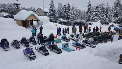 'Vintage Snowmobile Show' being held during Island Park 'Winterfest'