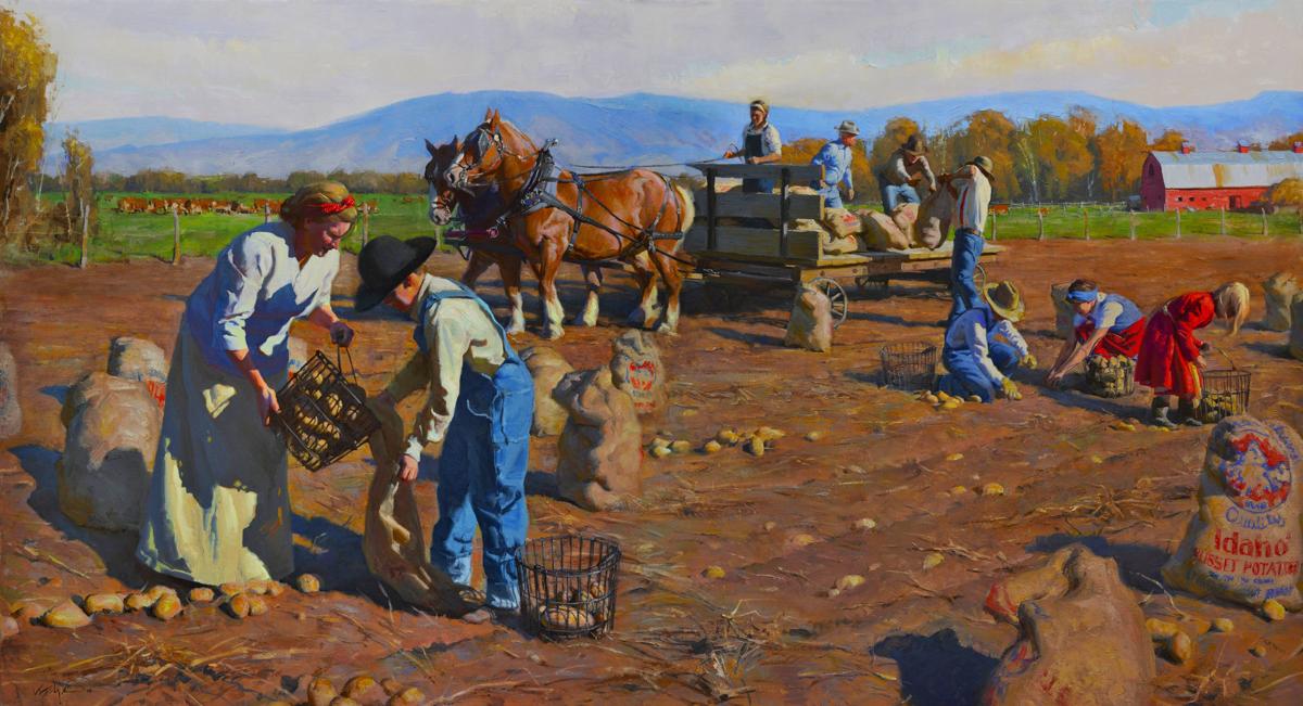 Potato Harvest Mural To Be Unveiled At Fremont Courthouse Idaho