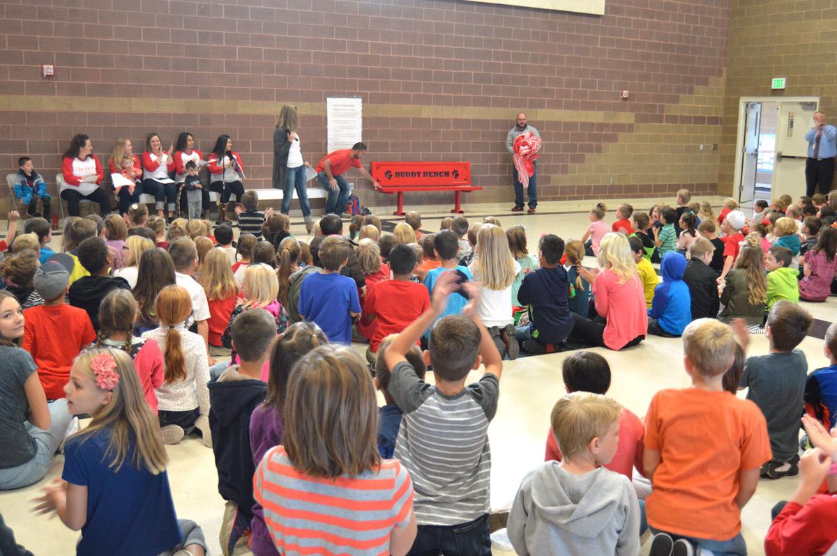Burton Elementary School receives new buddy bench Idaho