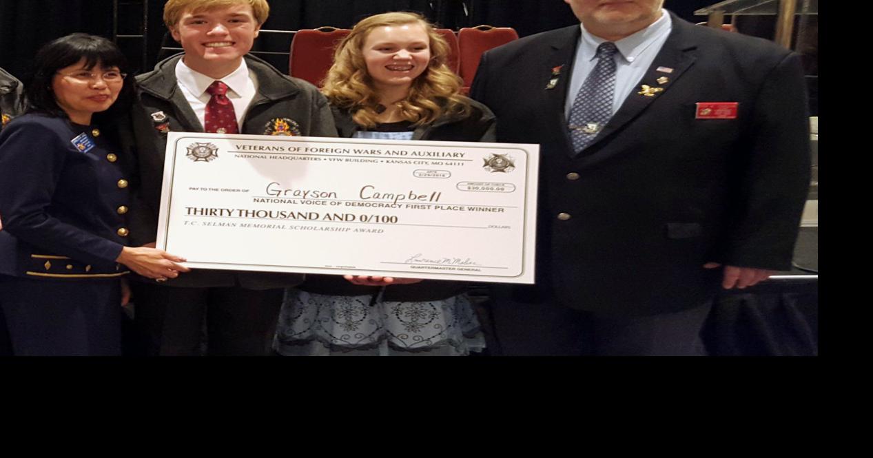 Winners selected in VFW’s annual National Voice of Democracy Youth