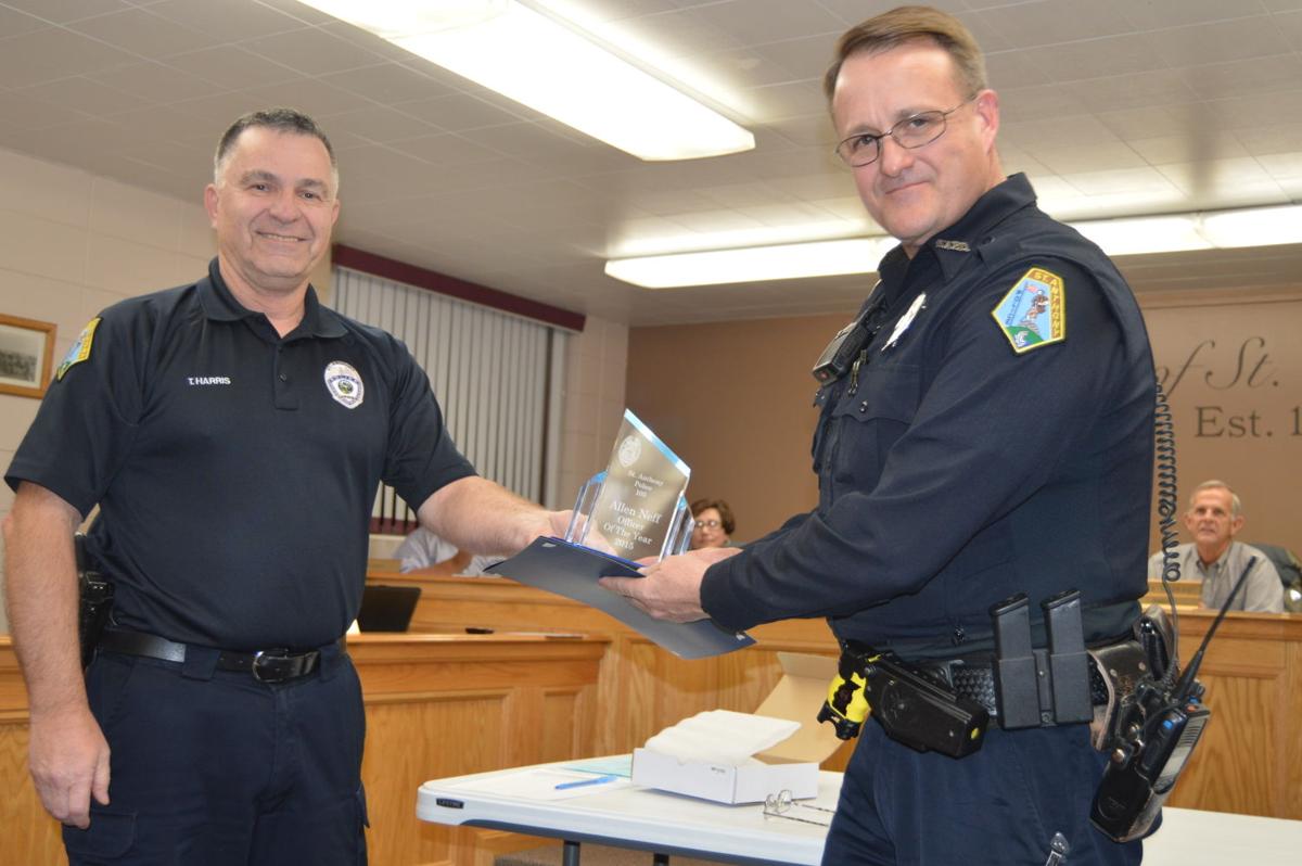 Harris presents the very first employee of the year award Local News