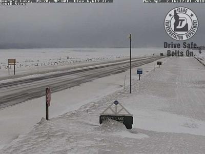 Zero Visibility On Highway 20 And Highway 87 From Island Park