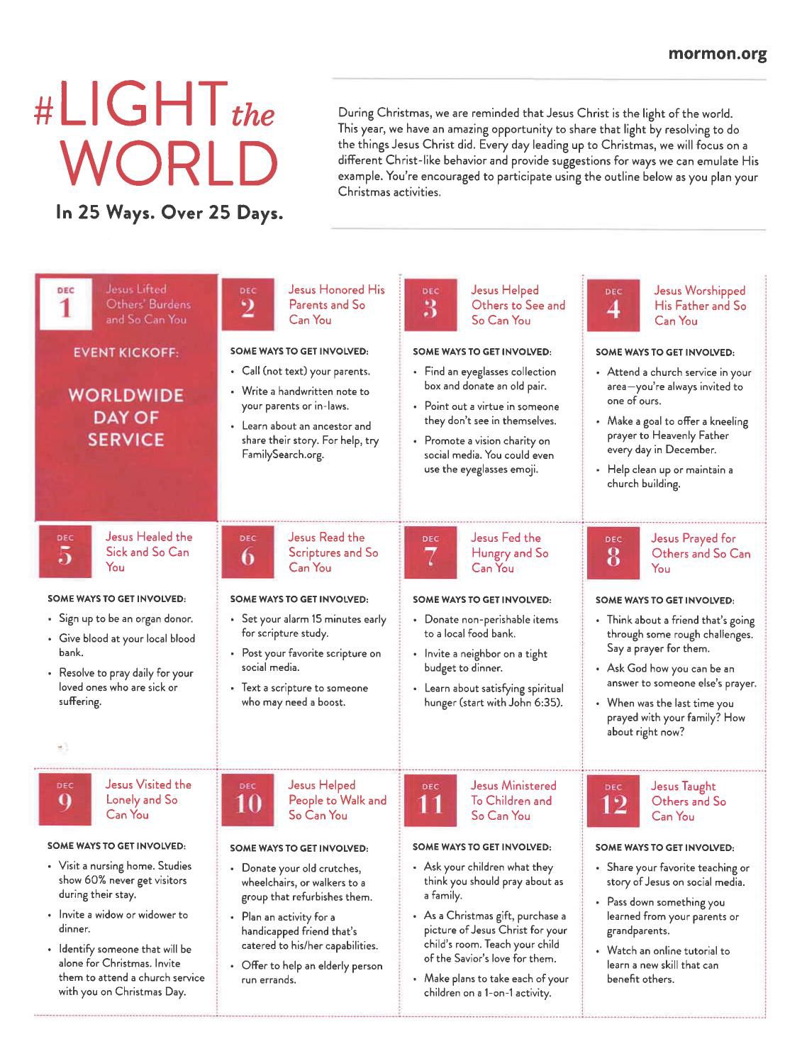 LighttheWorld calendar | | rexburgstandardjournal.com