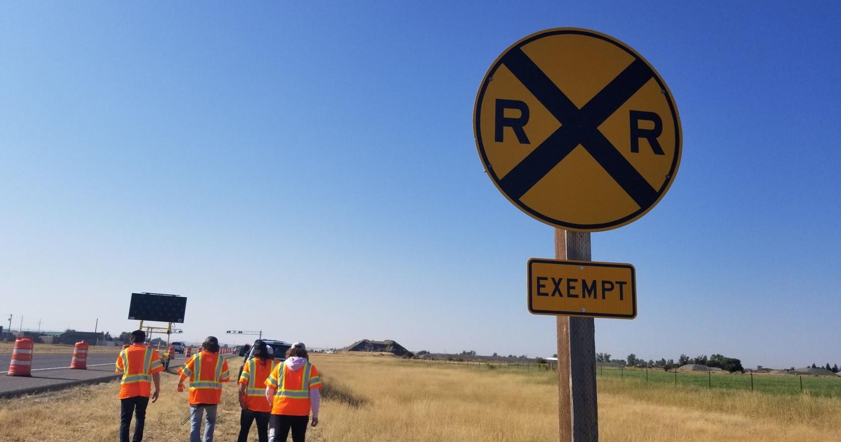 We Did It Exemption Signs Go Up Near Hwy 20 Railroad Crossing We Did It Exemption Signs Go Up Near Hwy 20 Railroad Crossing