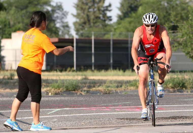 indoor triathlon row bike run