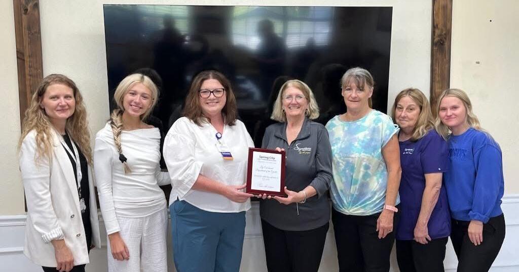 Spring City Care and Rehab's 'Life Enrichment Team' earns quarterly honor