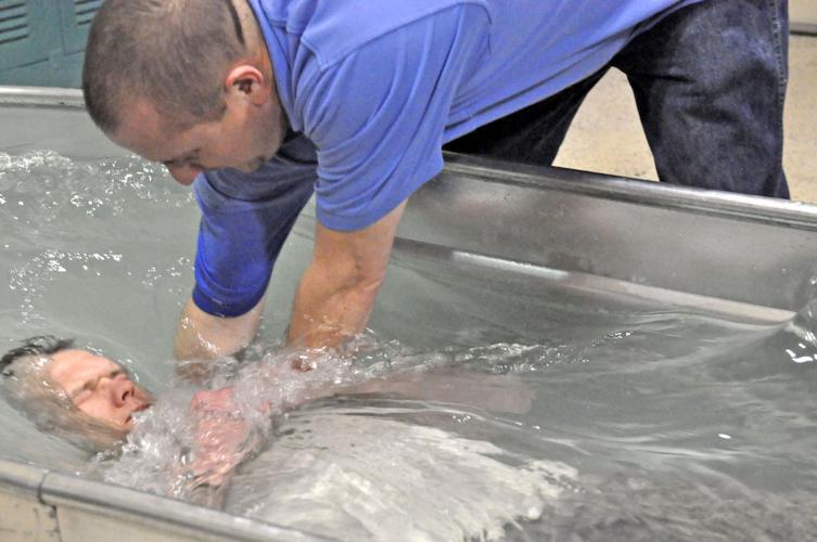 Calmer waters Inmates at Madison County Detention Center baptized