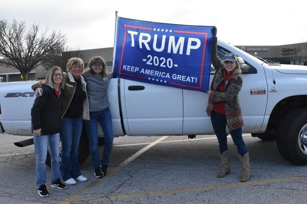Locals gather in support of President Trump with car parade | News ...