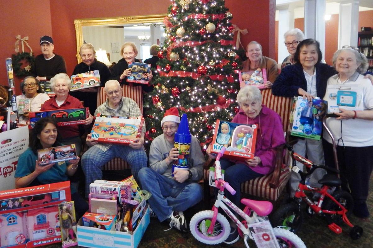 The season was made brighter for Madison County children in need as Morning Pointe of Richmond residents families and associates collected toys for the