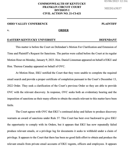 eku lawsuit