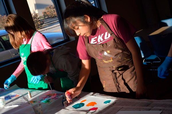 Teens join together to create art at the Berea Madison County Library