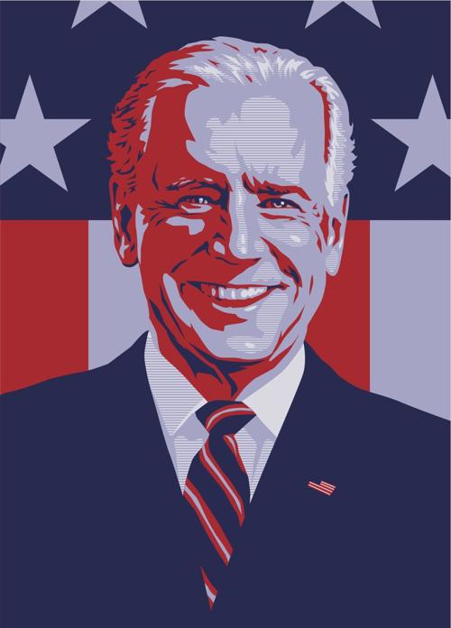 Biden portrait vector