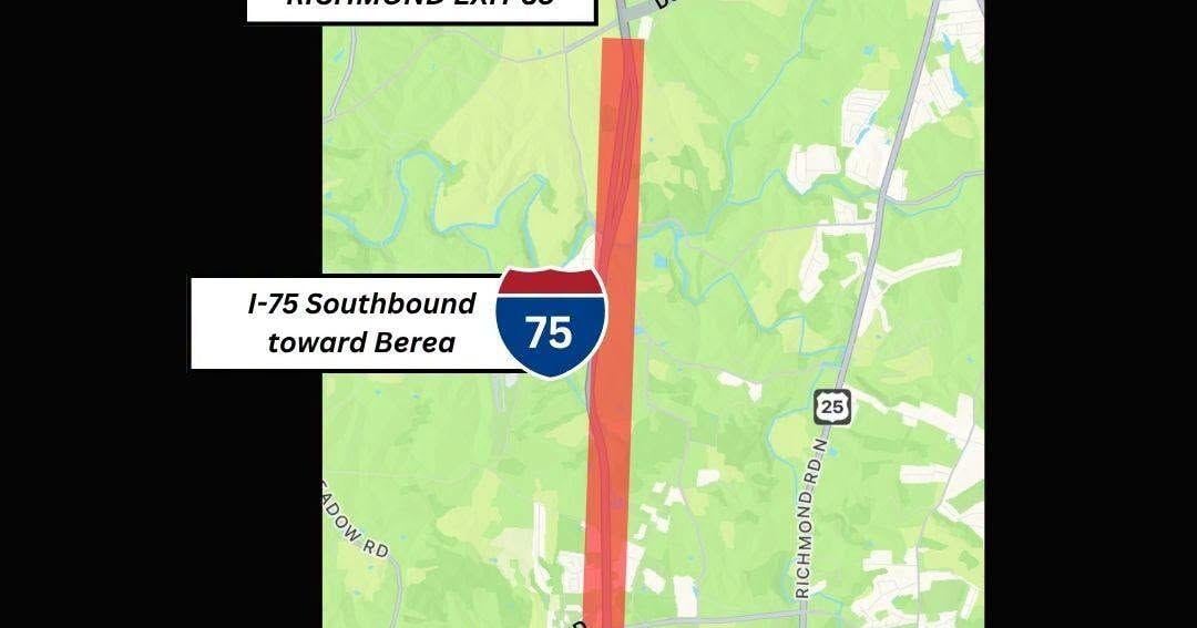 Collision closes traffic on I-75 South