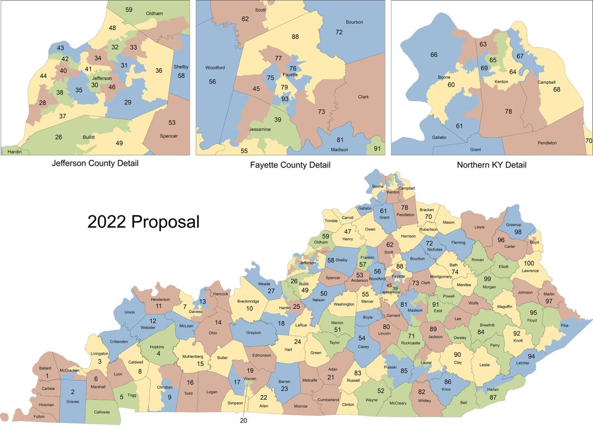 Ky Representative District Map Democrats Offer Case In Challenging Gop-Drawn District Maps | Kentucky |  Richmondregister.com
