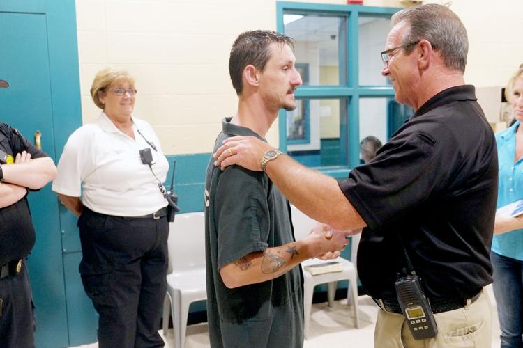 Baptism service at detention center is next step in straight life for 8