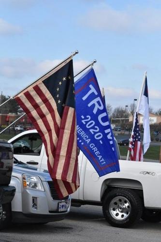 Locals gather in support of President Trump with car parade | News ...