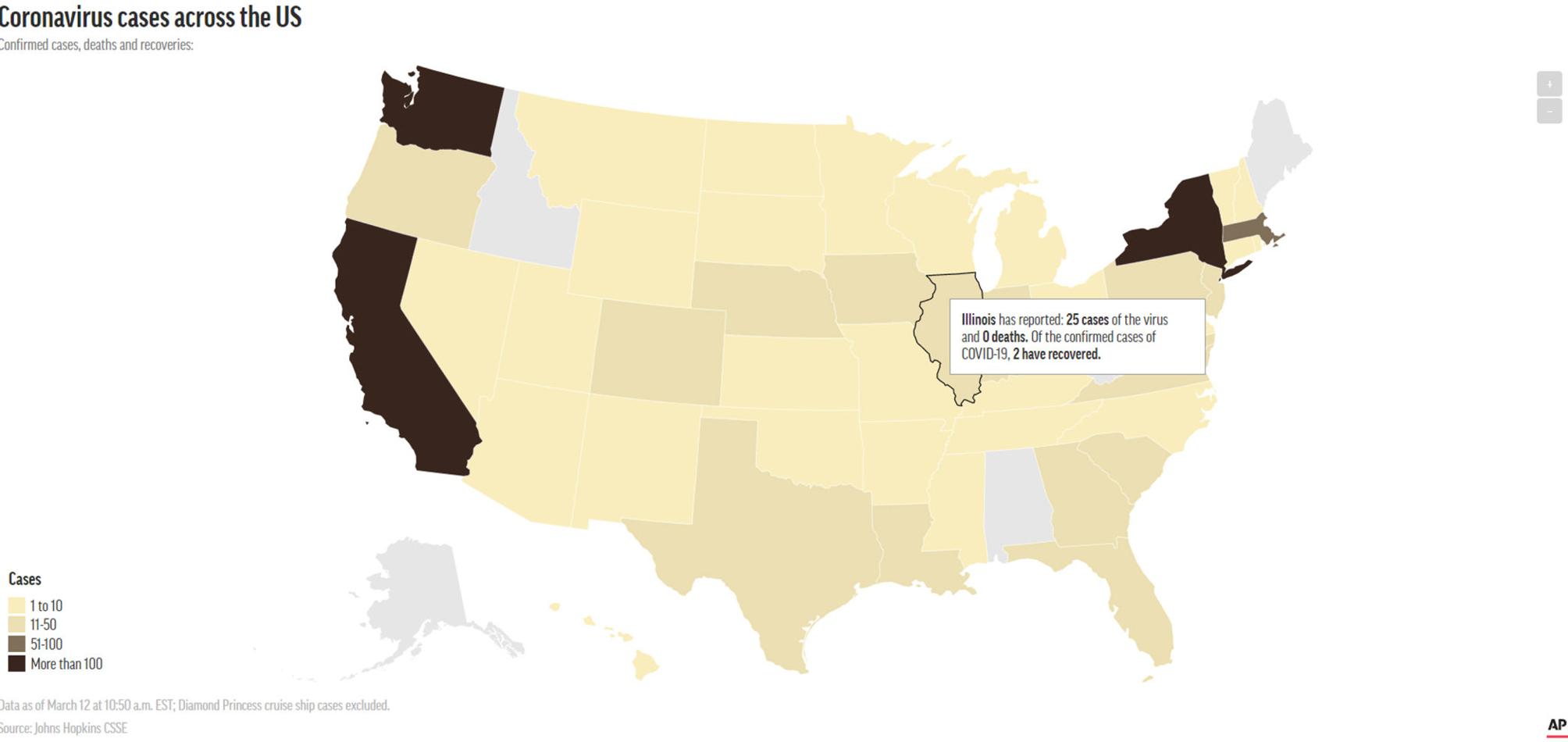 Interactive maps track cases of Coronavirus News