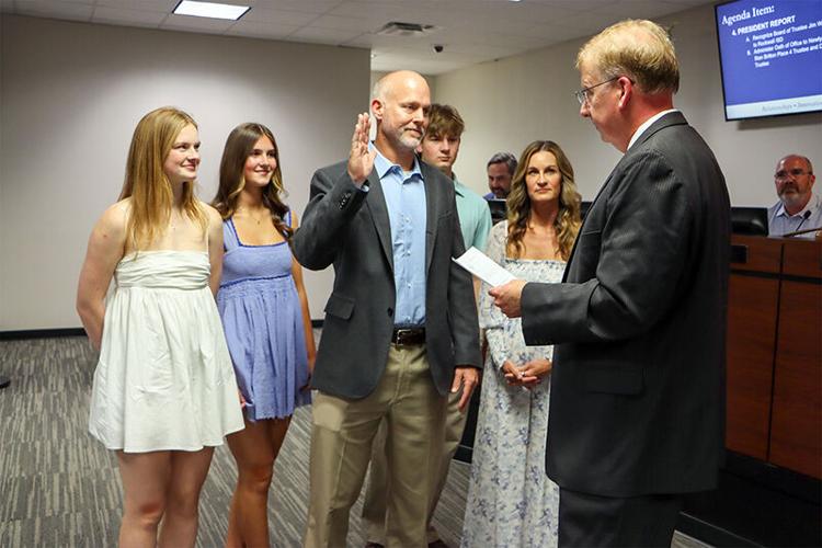 Trustees administer oath of office to new and returning members | Local ...