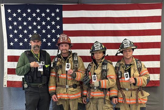 Rockwall firefighters make memorial climb in recognition of Sept 11