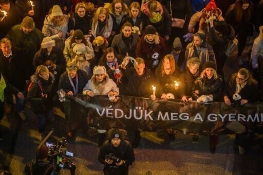 Protesters are demanding Orban's resignation over his government's perceived inaction about widespread abuse in child care institutions