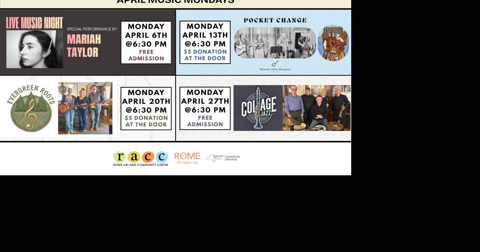 Music Monday concerts set for April in Rome | Content Exchange ...