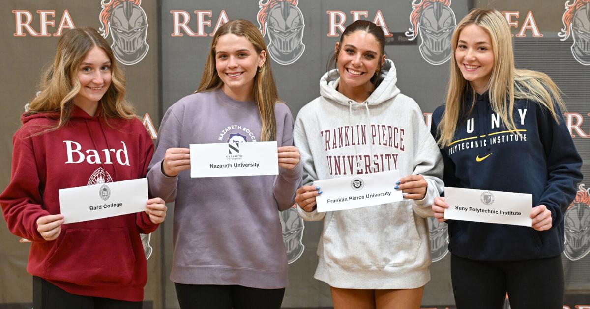 One Four Rfa Four RFA senior athletes announce their college game plans | Sports ...