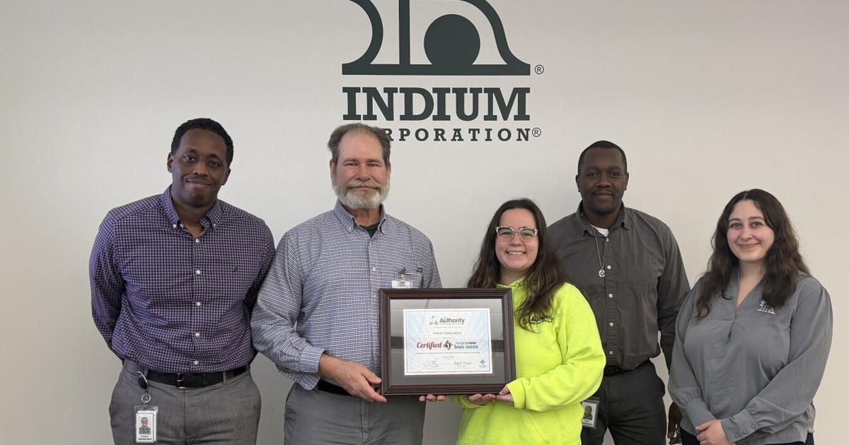 Indium Rome Ny Indium obtains recycling certification | News | romesentinel.com