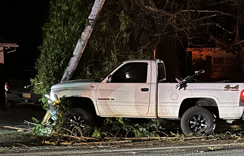 Power out in Lee after truck hits pole Sunday night | News ...