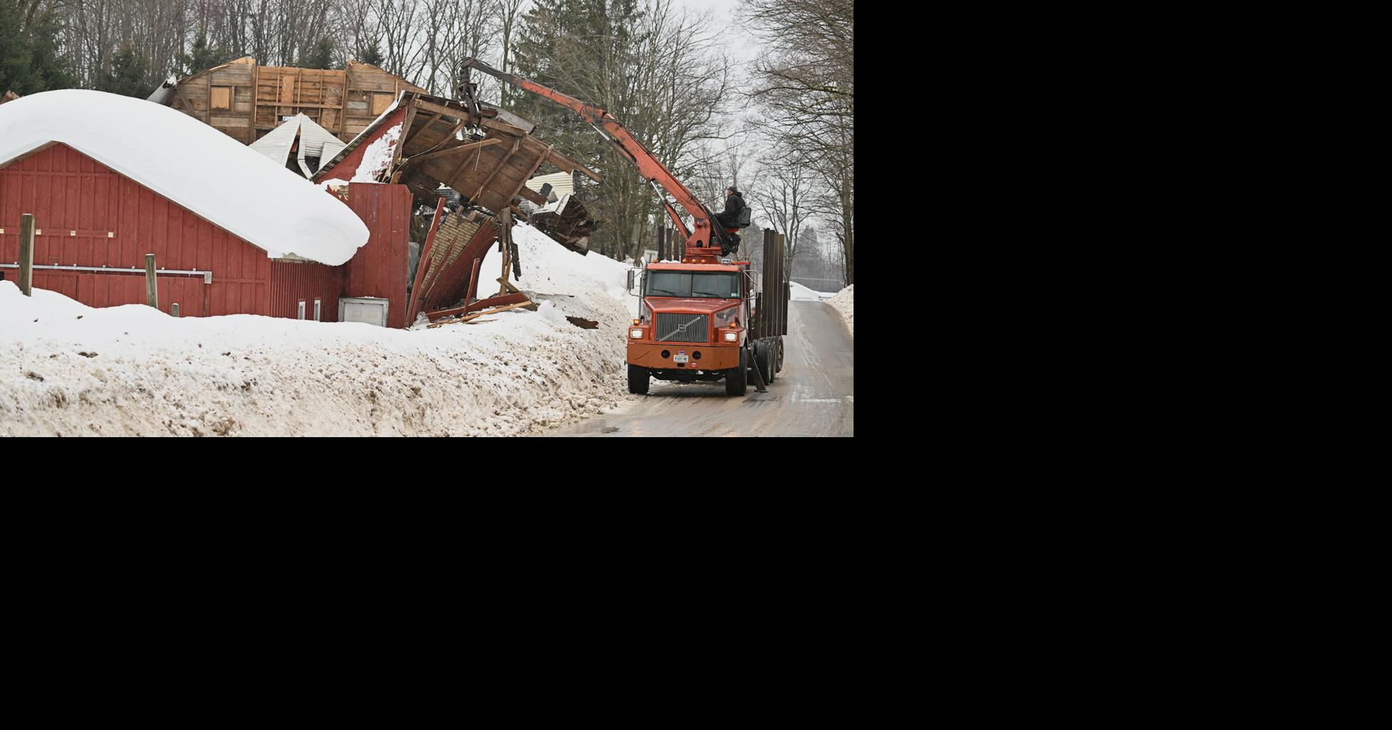 Collapsed barn a 'total loss' in Annsville Thursday morning | News ...