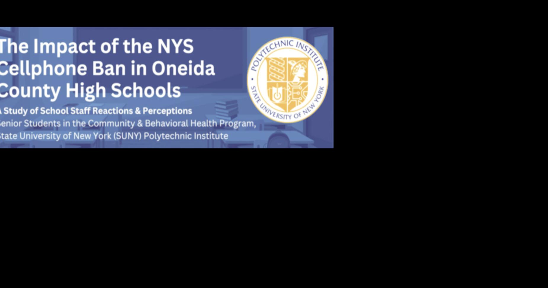 Read moreSUNY Poly study finds positive response to school cellphone ban